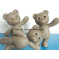 Mini figura animal niños infantiles inflables de peluche oso juguetes de plástico